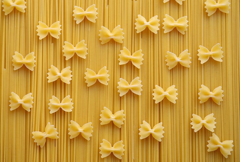 Pasta and herbs